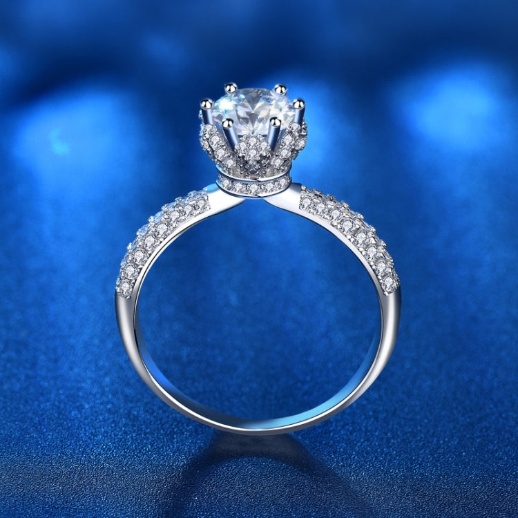 XJZ012 Gioielli di fidanzamento dell'anello della corona dell'anello di Moissanite dell'argento sterlina 925, 5, 6, 7, 8