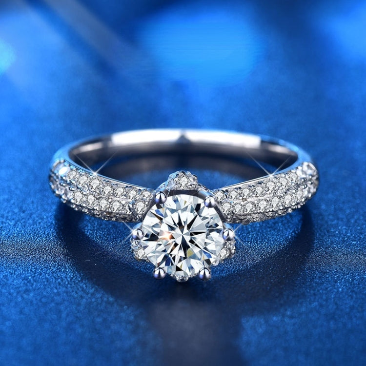 XJZ012 Gioielli di fidanzamento dell'anello della corona dell'anello di Moissanite dell'argento sterlina 925, 5, 6, 7, 8