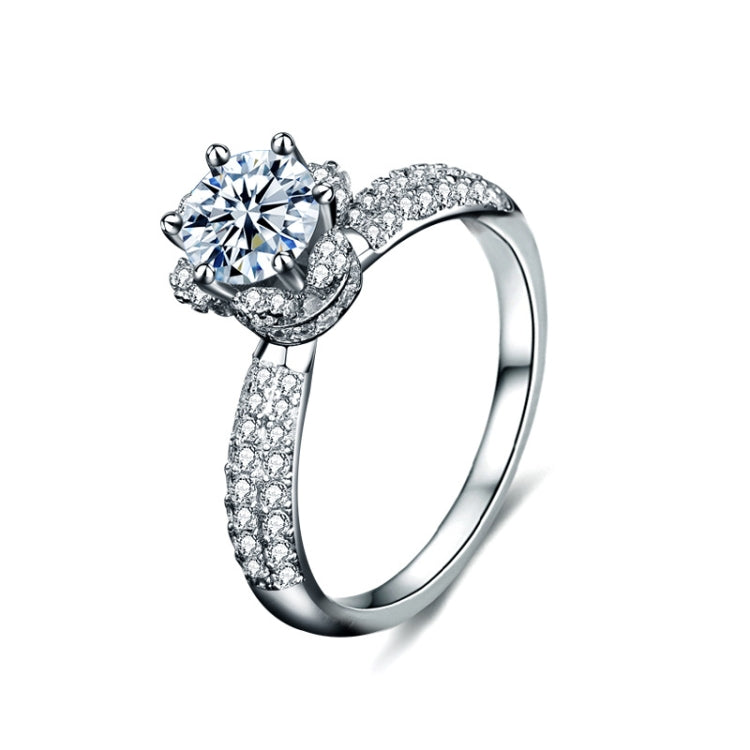 XJZ012 Gioielli di fidanzamento dell'anello della corona dell'anello di Moissanite dell'argento sterlina 925, 5, 6, 7, 8