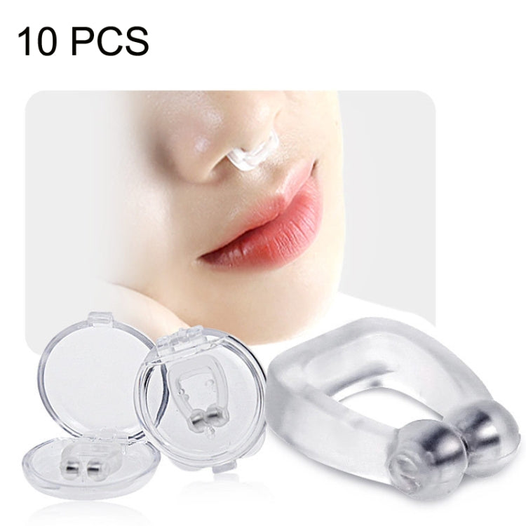 10 mini tappi per russare magnetici portatili in silicone, 10 PCS