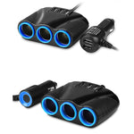 JY-1905 120W multifunzionale USB 3 in 1 caricabatteria per auto accendisigari per auto, stile:, 3 Ports, 5 Ports