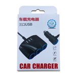 JY-1905 120W multifunzionale USB 3 in 1 caricabatteria per auto accendisigari per auto, stile:, 3 Ports, 5 Ports
