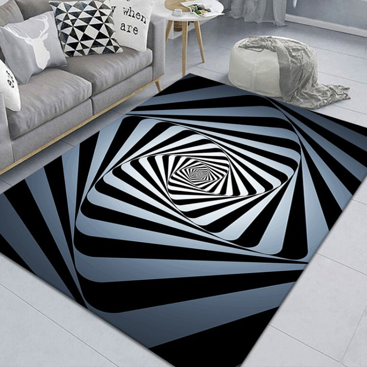 Tappeto da soggiorno geometrico visivo rettangolare stereo 3D, 40x60cm, 50x80cm, 60x90cm, 80x120cm