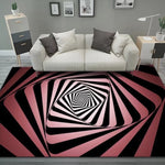 Tappeto da soggiorno geometrico visivo rettangolare stereo 3D, 40x60cm, 50x80cm, 60x90cm, 80x120cm