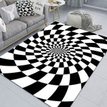 Tappeto da soggiorno geometrico visivo rettangolare stereo 3D, 40x60cm, 50x80cm, 60x90cm, 80x120cm