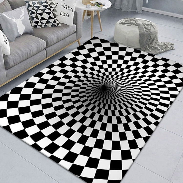 Tappeto da soggiorno geometrico visivo rettangolare stereo 3D, 40x60cm, 50x80cm, 60x90cm, 80x120cm