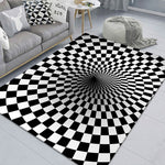 Tappeto da soggiorno geometrico visivo rettangolare stereo 3D, 40x60cm, 50x80cm, 60x90cm, 80x120cm