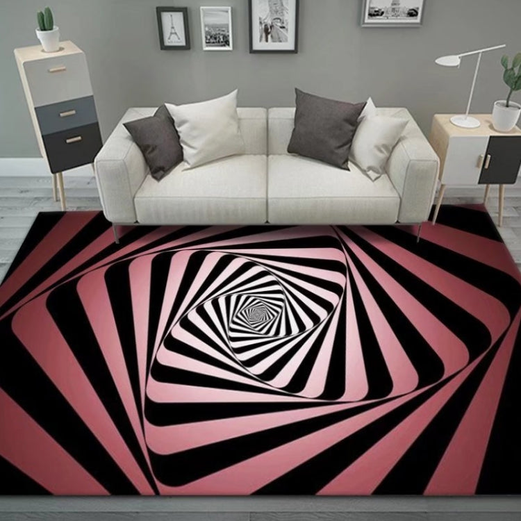 Tappeto da soggiorno geometrico visivo rettangolare stereo 3D, 80x160cm, 120x160cm, 140x200cm