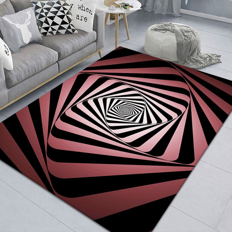 Tappeto da soggiorno geometrico visivo rettangolare stereo 3D, 80x160cm, 120x160cm, 140x200cm