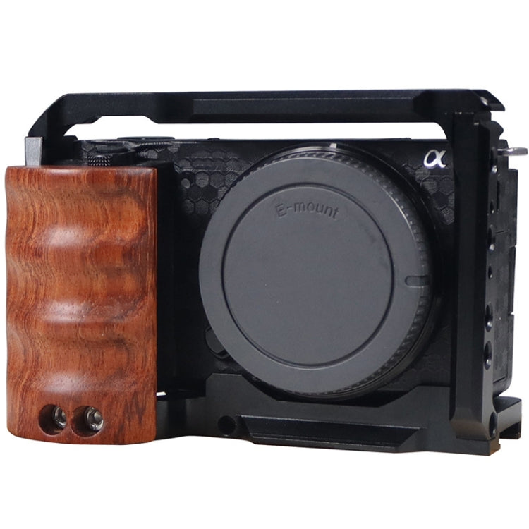 Gabbia per coniglio in lega con manico in legno per fotocamera Sony ZV-E10