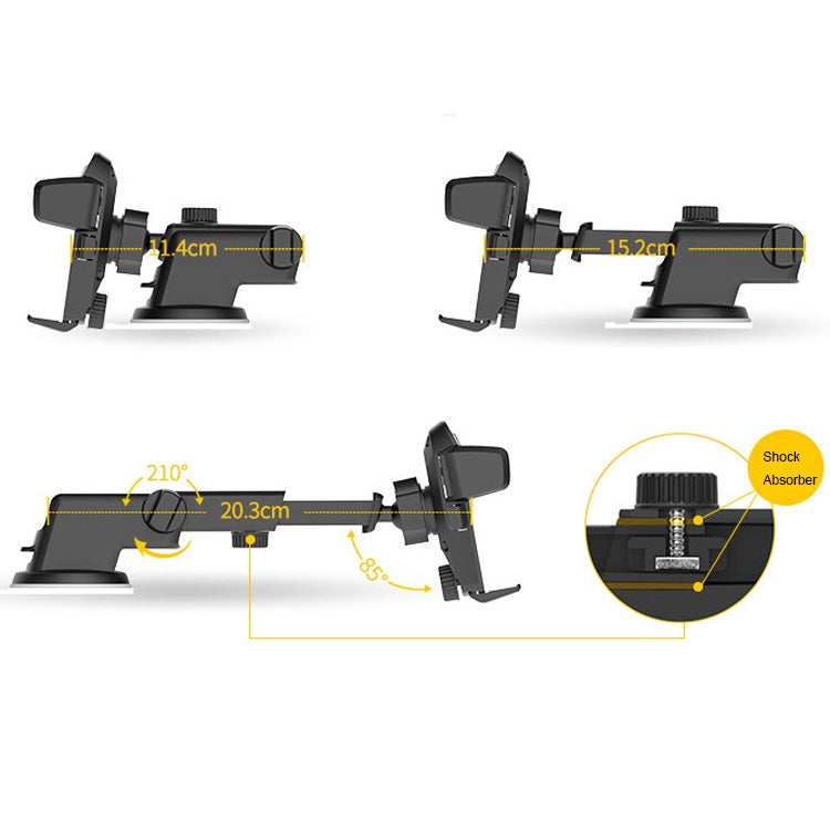Supporto per telefono da auto telescopico multifunzionale, Car Phone Holder