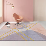 Cuscino per tavolino da salotto con tappeto geometrico astratto moderno, 50x80cm