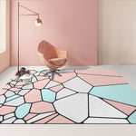 Cuscino per tavolino da salotto con tappeto geometrico astratto moderno, 60x90cm