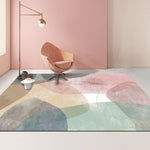Cuscino per tavolino da salotto con tappeto geometrico astratto moderno, 60x90cm
