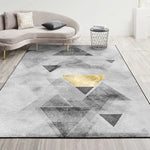 Cuscino per tavolino da salotto con tappeto geometrico astratto moderno, 60x90cm