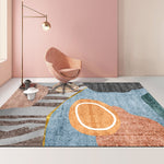 Cuscino per tavolino da salotto con tappeto geometrico astratto moderno, 80x120cm