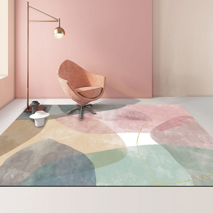 Cuscino per tavolino da salotto con tappeto geometrico astratto moderno, 80x120cm