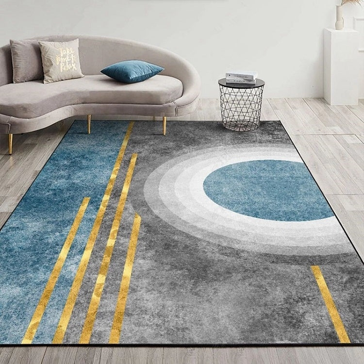 Cuscino per tavolino da salotto con tappeto geometrico astratto moderno, 80x120cm
