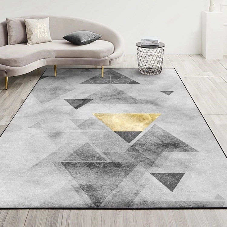 Cuscino per tavolino da salotto con tappeto geometrico astratto moderno, 80x160cm