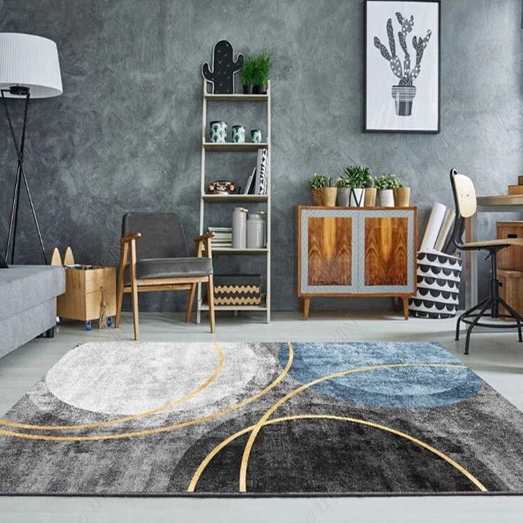 Cuscino per tavolino da salotto con tappeto geometrico astratto moderno, 80x160cm