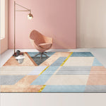 Cuscino per tavolino da salotto con tappeto geometrico astratto moderno, 120x160cm