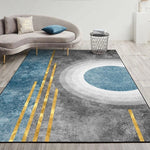 Cuscino per tavolino da salotto con tappeto geometrico astratto moderno, 140x200cm