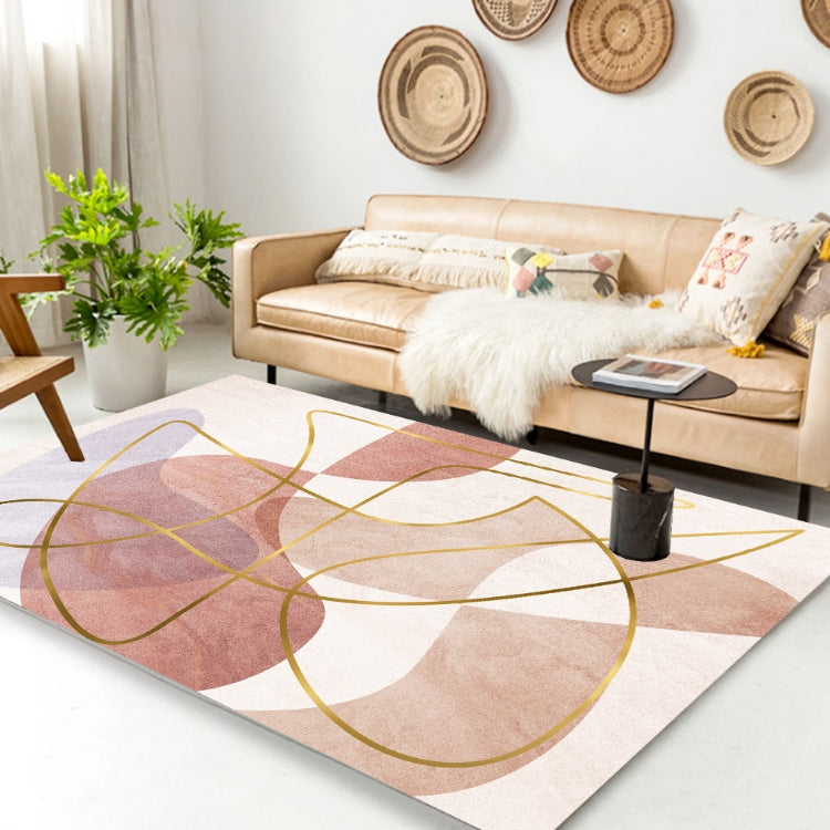 Cuscino per tavolino da salotto con tappeto geometrico astratto moderno, 140x200cm