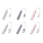 Docking station multifunzione USB-C e USB 3.0 in alluminio