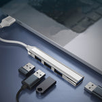 Docking station multifunzione USB-C e USB 3.0 in alluminio