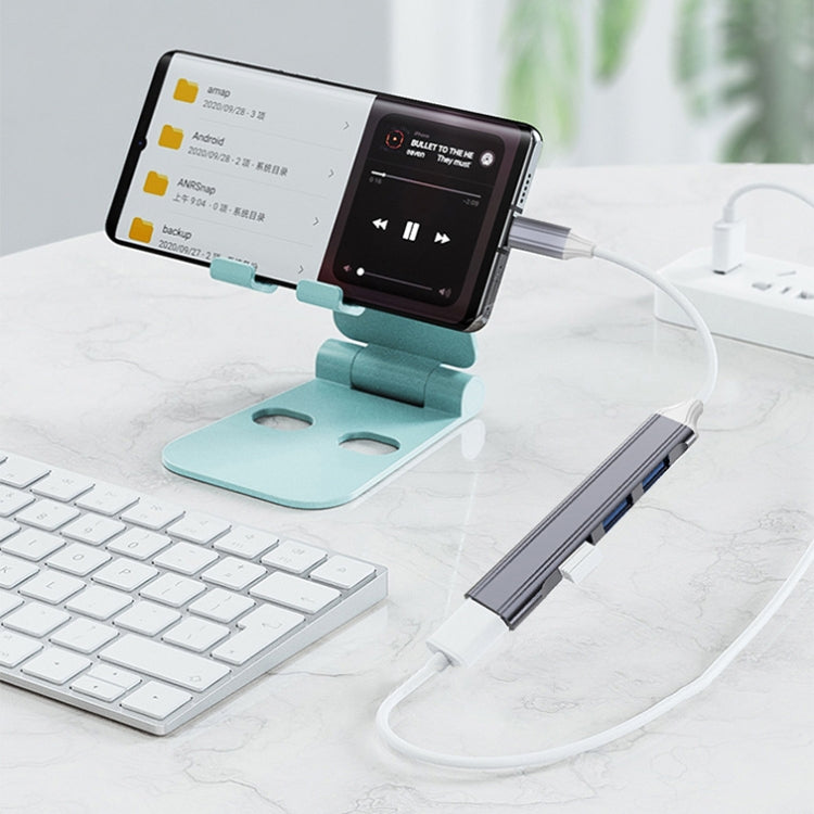 Docking station multifunzione USB-C e USB 3.0 in alluminio