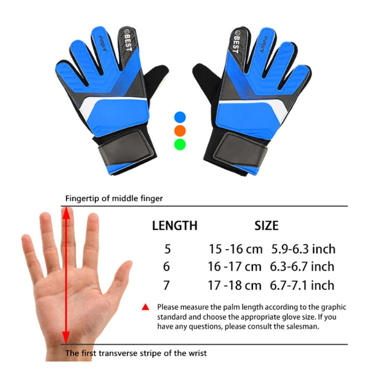 Guanti da portiere calcio bambini lattice taglie 5-7