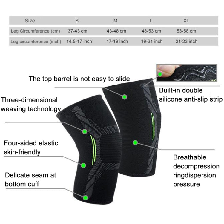 Protezione ginocchia sportive in nylon elasticizzato