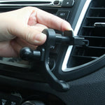 10 PZ R139-004 Clip portacellulare presa aria auto, Black, White