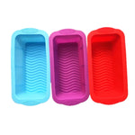Stampo per torta lungo in silicone per toast per pizza da 2 pezzi, Long (Red), Long (Blue), Long (Purple)