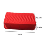Stampo per torta lungo in silicone per toast per pizza da 2 pezzi, Long (Red), Long (Blue), Long (Purple)