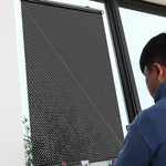 Tenda avvolgibile telescopica per finestra con tenda parasole a ventosa da 2 pezzi, 40x60cm Black Mesh, 40x125cm Black Mesh, 45x125cm Silver Lyser, 40x60cm Silver Lyser, 40x125cm Silver Lyser, 50x125cm Silver Laser, 45x125cm Black Mesh                 ...