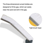 2 PCS Spazzola per angoli della porta della finestra dell'auto Pulizia della spazzola per fessure per auto, 2pcs Door Corner Brush