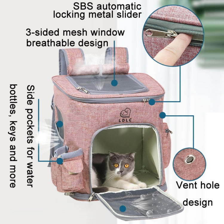 LDLC QS-002-L Zaino per animali portatile pieghevole e traspirante