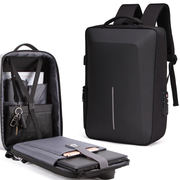 Borsa per computer antifurto per uomo con telaio in lega di zaino rigido, 8001 Black, 8001 Gray, 8001 Blue, 8001 Red, 8003 Black, 8003 Gray, 8003 Blue, 8003 Red, 8001-J Black, 8001-J Gray, 8001-J Blue, 8001-J Red