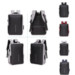 Borsa per computer antifurto per uomo con telaio in lega di zaino rigido, 8001 Black, 8001 Gray, 8001 Blue, 8001 Red, 8003 Black, 8003 Gray, 8003 Blue, 8003 Red, 8001-J Black, 8001-J Gray, 8001-J Blue, 8001-J Red