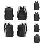 Borsa per computer antifurto per uomo con telaio in lega di zaino rigido, 8001 Black, 8001 Gray, 8001 Blue, 8001 Red, 8003 Black, 8003 Gray, 8003 Blue, 8003 Red, 8001-J Black, 8001-J Gray, 8001-J Blue, 8001-J Red