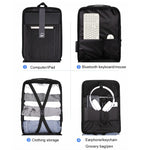 Borsa per computer antifurto per uomo con telaio in lega di zaino rigido, 8001 Black, 8001 Gray, 8001 Blue, 8001 Red, 8003 Black, 8003 Gray, 8003 Blue, 8003 Red, 8001-J Black, 8001-J Gray, 8001-J Blue, 8001-J Red