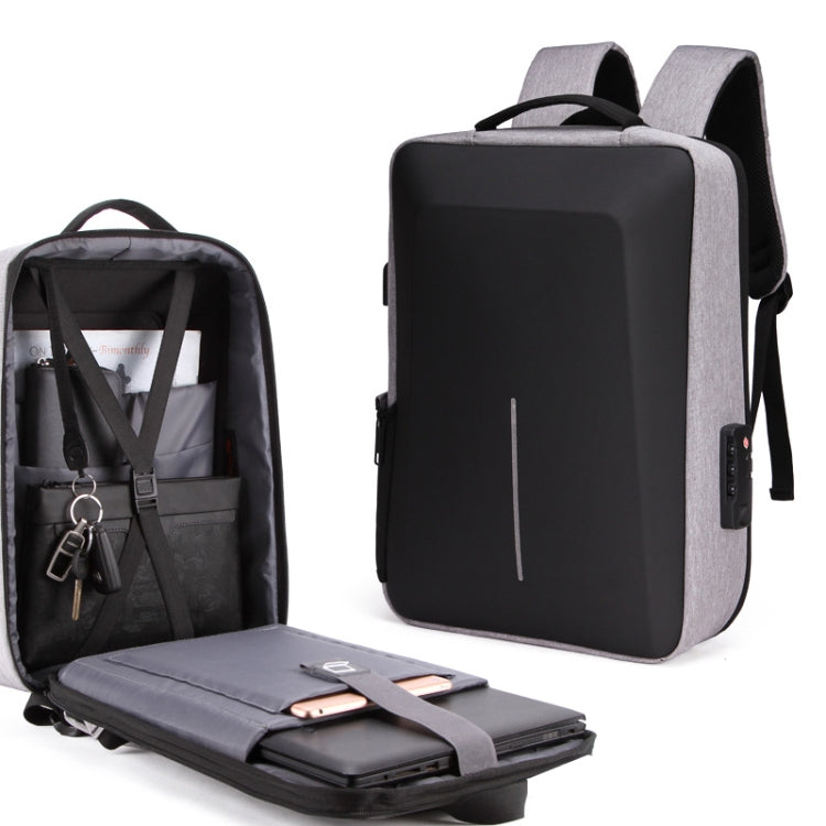 Borsa per computer antifurto per uomo con telaio in lega di zaino rigido, 8001 Black, 8001 Gray, 8001 Blue, 8001 Red, 8003 Black, 8003 Gray, 8003 Blue, 8003 Red, 8001-J Black, 8001-J Gray, 8001-J Blue, 8001-J Red