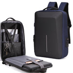 Borsa per computer antifurto per uomo con telaio in lega di zaino rigido, 8001 Black, 8001 Gray, 8001 Blue, 8001 Red, 8003 Black, 8003 Gray, 8003 Blue, 8003 Red, 8001-J Black, 8001-J Gray, 8001-J Blue, 8001-J Red