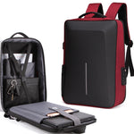 Borsa per computer antifurto per uomo con telaio in lega di zaino rigido, 8001 Black, 8001 Gray, 8001 Blue, 8001 Red, 8003 Black, 8003 Gray, 8003 Blue, 8003 Red, 8001-J Black, 8001-J Gray, 8001-J Blue, 8001-J Red
