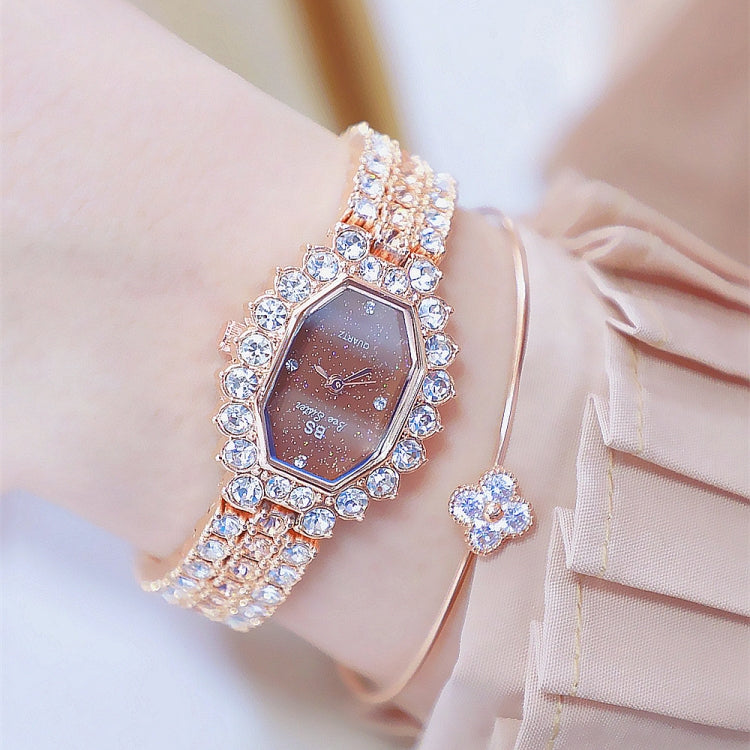 BS Bee Sister FA1581 Orologio da donna con glitter e diamanti
