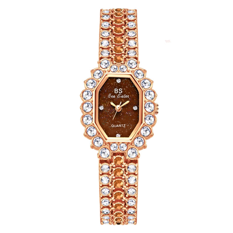 BS Bee Sister FA1581 Orologio da donna con glitter e diamanti