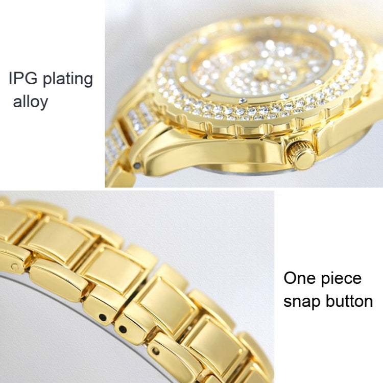BS Bee Sister FA0917L Orologio da donna con diamanti pieni di nicchia, Gold, Silver, Rose Gold