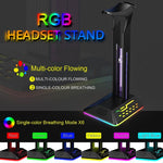 Supporto per cuffie da gioco con doppia USB e luce RGB