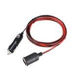 Linea di estensione per presa accendisigari per auto 12-24 V, lunghezza cavo 3,7 m, 12-24V Length 370cm